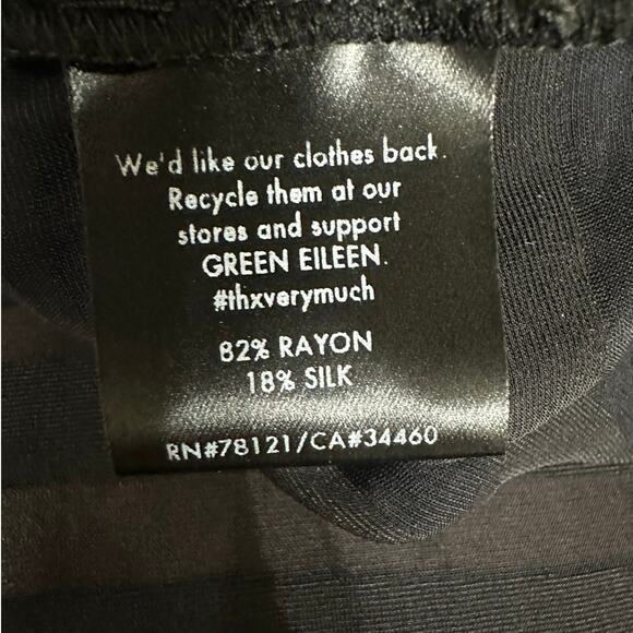 Eileen Fisher Velvet Burnout Stripe Longline Tunic - Picture 7 of 7